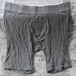 Tommy John Black Boxer Briefs with Form-Fitting Design and Soft Stretchy Fabric